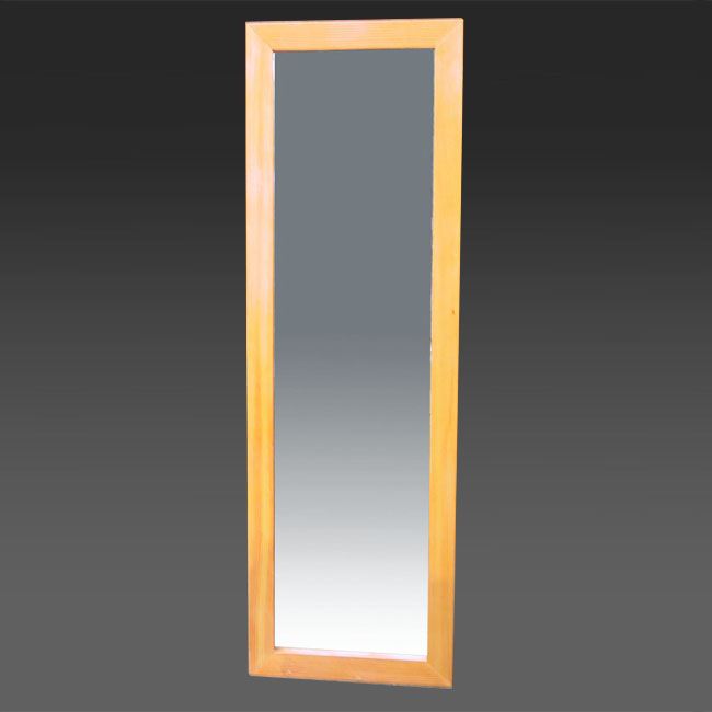 Natural Wood Frame Floor Mirror | Town & Country Event Rentals